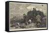 Driving Grouse on the Moors-George Bouverie Goddard-Framed Stretched Canvas