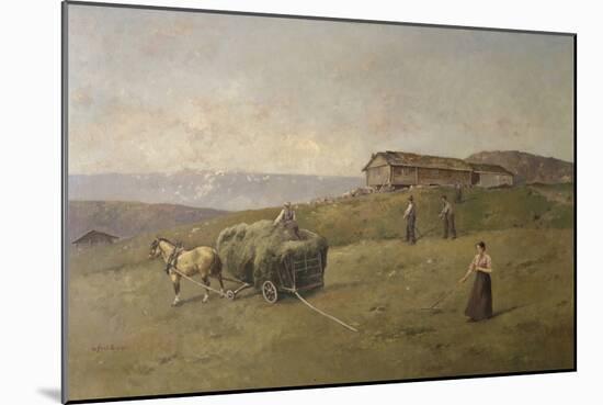 Driving Hay-Peder Severin Kroyer-Mounted Giclee Print