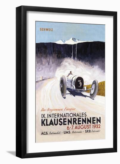 Driving in the Mountains-null-Framed Art Print