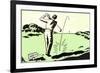 Driving off the Tee-null-Framed Premium Giclee Print