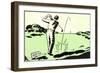 Driving off the Tee-null-Framed Art Print