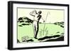 Driving off the Tee-null-Framed Art Print