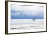 Driving on the Lake, Maloe More (Little Sea), Frozen Lake During Winter, Olkhon Island, Lake Baikal-Bruno Morandi-Framed Photographic Print