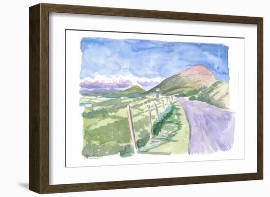 Driving Ring of Beara with Amazing Coastline and Mountains-M. Bleichner-Framed Art Print