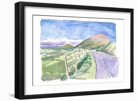 Driving Ring of Beara with Amazing Coastline and Mountains-M. Bleichner-Framed Art Print