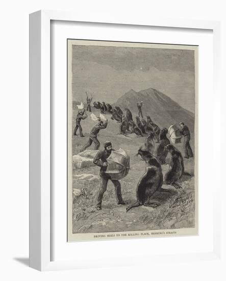 Driving Seals to the Killing Place, Behring's Straits-null-Framed Giclee Print