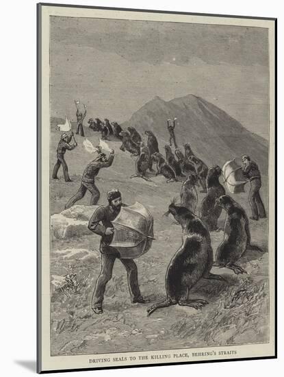Driving Seals to the Killing Place, Behring's Straits-null-Mounted Giclee Print