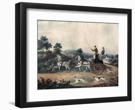 Driving Tandem, 1912-null-Framed Giclee Print