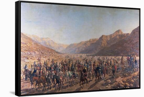 Driving the Corpse of General Juan Lavalle by the Quebrada de Humahuaca, 1889, Mhn, Argentina-Nicanor Blanes-Framed Stretched Canvas