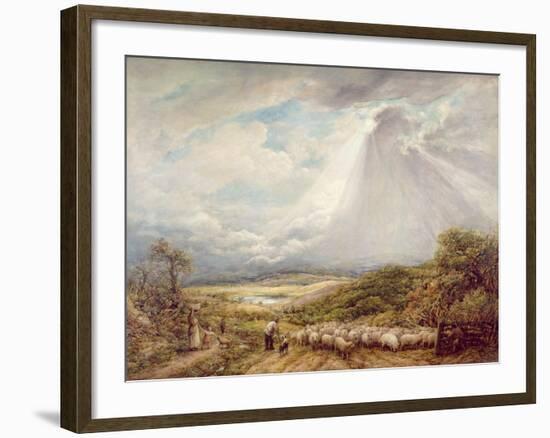 Driving the Flock, 1877-John Linnell-Framed Giclee Print