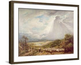 Driving the Flock, 1877-John Linnell-Framed Giclee Print