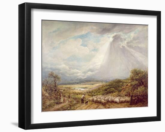 Driving the Flock, 1877-John Linnell-Framed Giclee Print