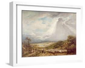 Driving the Flock, 1877-John Linnell-Framed Giclee Print