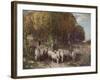 Driving the Flock-George Smith-Framed Giclee Print