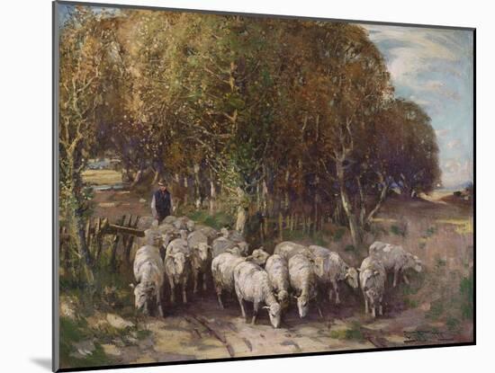 Driving the Flock-George Smith-Mounted Giclee Print