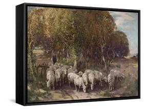 Driving the Flock-George Smith-Framed Stretched Canvas