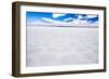 Driving Through Uyuni Salt Flats (Salar De Uyuni), Uyuni, Bolivia, South America-Matthew Williams-Ellis-Framed Photographic Print