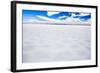 Driving Through Uyuni Salt Flats (Salar De Uyuni), Uyuni, Bolivia, South America-Matthew Williams-Ellis-Framed Photographic Print