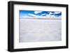 Driving Through Uyuni Salt Flats (Salar De Uyuni), Uyuni, Bolivia, South America-Matthew Williams-Ellis-Framed Photographic Print