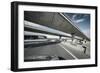 Driving under Overpass Road Bridges.-logoboom-Framed Premium Photographic Print