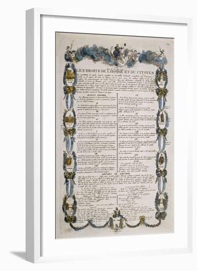 Droits de l'homme et du citoyen-null-Framed Giclee Print