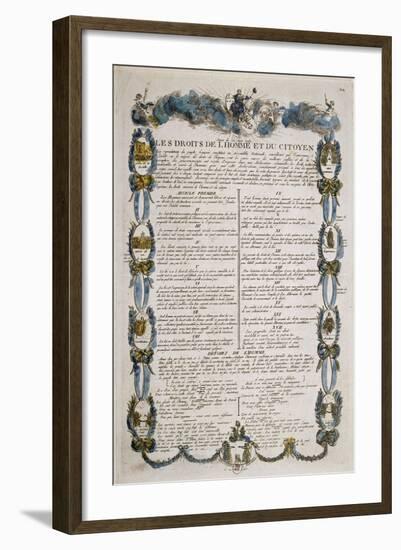 Droits de l'homme et du citoyen-null-Framed Giclee Print