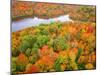 Drone Aerial Panorama's in Autumn Fall-Steve Ellis-Mounted Photographic Print