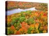 Drone Aerial Panorama's in Autumn Fall-Steve Ellis-Stretched Canvas