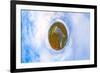 Drone Aerial Panorama's in Autumn Fall-Steve Ellis-Framed Photographic Print