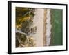 Drone Shot. Aerial Photography. East Coast White Sand Beach Aerial Photography. Drone Photography O-ondrejsustik-Framed Photographic Print