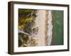 Drone Shot. Aerial Photography. East Coast White Sand Beach Aerial Photography. Drone Photography O-ondrejsustik-Framed Photographic Print