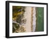 Drone Shot. Aerial Photography. East Coast White Sand Beach Aerial Photography. Drone Photography O-ondrejsustik-Framed Photographic Print