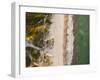 Drone Shot. Aerial Photography. East Coast White Sand Beach Aerial Photography. Drone Photography O-ondrejsustik-Framed Photographic Print