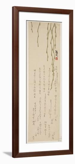 Drooping Willow, 1818-1829-Sat? Masuyuki-Framed Giclee Print