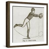 Drop-Kick, Illustration for 'Cassell's Book of Sports and Pastimes', C.1890-null-Framed Giclee Print