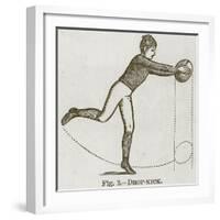 Drop-Kick, Illustration for 'Cassell's Book of Sports and Pastimes', C.1890-null-Framed Giclee Print