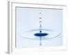 Drop of Water Falling into Water and Making Ripples-Kr?ger & Gross-Framed Photographic Print