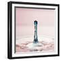 Droplet of Blue Water-null-Framed Photographic Print