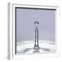 Droplet of Water and Ripple-null-Framed Photographic Print