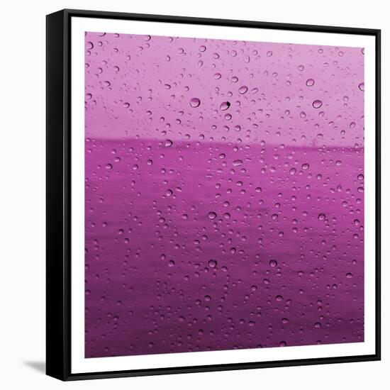 Droplets-Sheldon Lewis-Framed Stretched Canvas