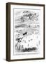 Dropping Bombs on Cricket Match-G. Jennis-Framed Art Print