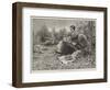 Dropping in to Lunch-Alfred Edward Emslie-Framed Premium Giclee Print