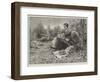 Dropping in to Lunch-Alfred Edward Emslie-Framed Giclee Print