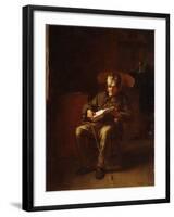 Dropping Off, 1873-Eastman Johnson-Framed Giclee Print