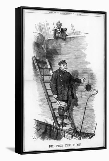 Dropping the Pilot, 1890-John Tenniel-Framed Stretched Canvas