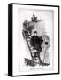 "Dropping the Pilot," Caricature of Otto Von Bismarck and Kaiser Wilhelm II-John Tenniel-Framed Stretched Canvas