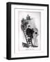 "Dropping the Pilot," Caricature of Otto Von Bismarck and Kaiser Wilhelm II-John Tenniel-Framed Giclee Print