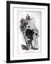 "Dropping the Pilot," Caricature of Otto Von Bismarck and Kaiser Wilhelm II-John Tenniel-Framed Giclee Print