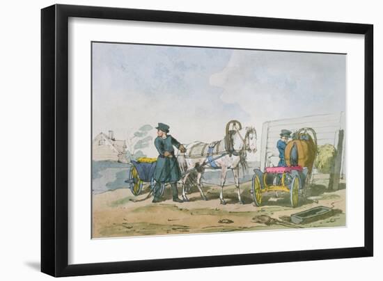 Droshka, 1803-John Augustus Atkinson-Framed Giclee Print