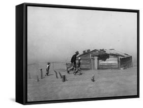 Drought: Dust Storm, 1936-Arthur Rothstein-Framed Stretched Canvas